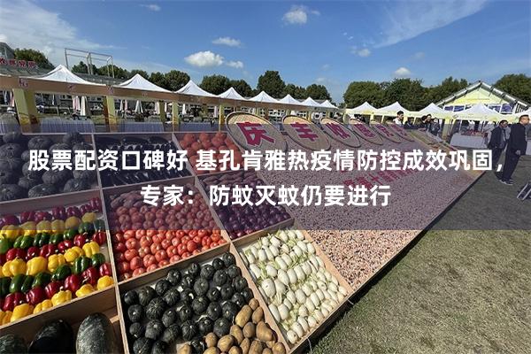 股票配资口碑好 基孔肯雅热疫情防控成效巩固，专家：防蚊灭蚊仍要进行